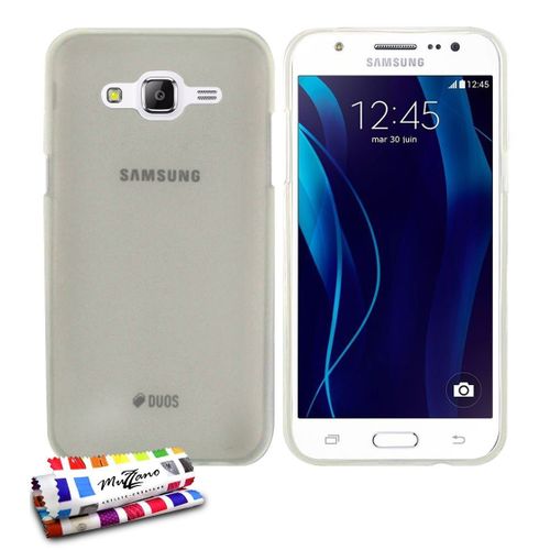 Coque Samsung Galaxy J5 J500 (2015) Glossy Hybrid Gris Silicone Souple (Tpu)