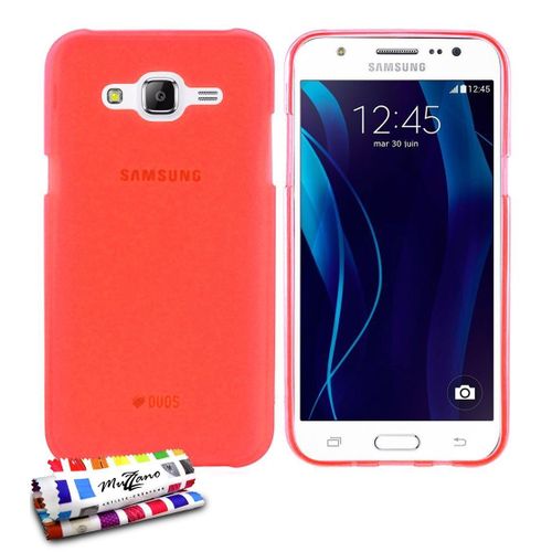 Coque Samsung Galaxy J5 J500 (2015) Glossy Hybrid Rouge Silicone Souple (Tpu)