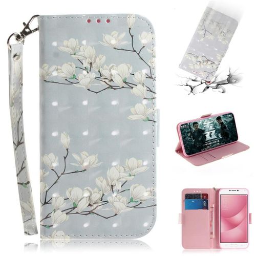 Asus Zenfone 4 Max Zc554kl 5.5" Coque, Saturcase 3d Motif Pu Cuir Magnétique Flip Portefeuille Support Porte-Carte Coque Housse Étui Avec Dragonne Pour Asus Zenfone 4 Max Zc554kl 5.5" (Td-11)