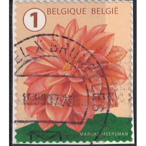 Belgique 2016 Oblitéré Rond Used Fleur Flower Dahlia Su