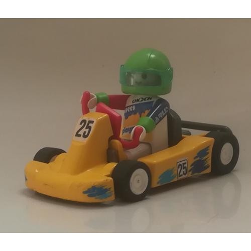 Playmobil Kart Jaune Et Son Pilote