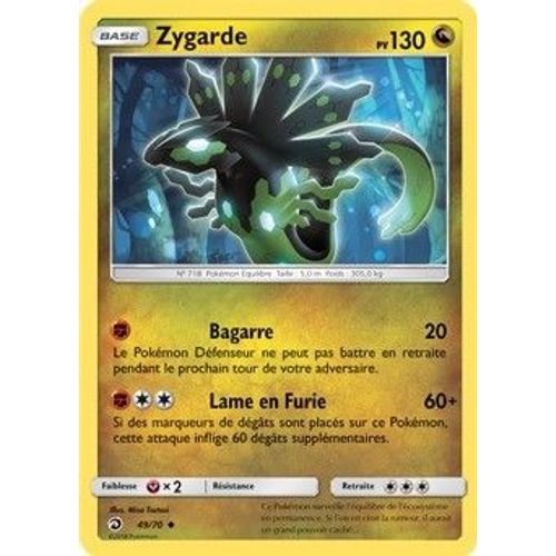 Carte Pokemon Sl 7.5 Zygarde Reverse 49 70 Vf
