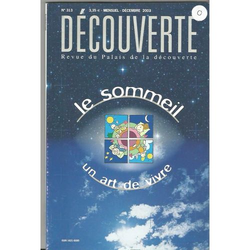 Revue Du Palais De La Découverte 313 Le Sommeil Un Art De Vivre