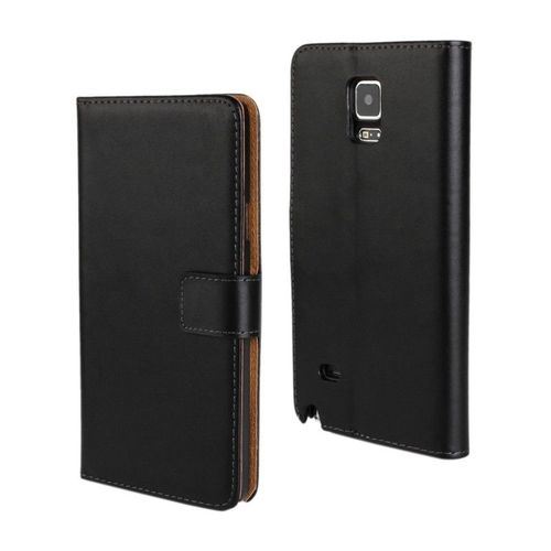Etui A Rabat Samsung Galaxy Note 4 Folio Noir Eco-Cuir (Pu)