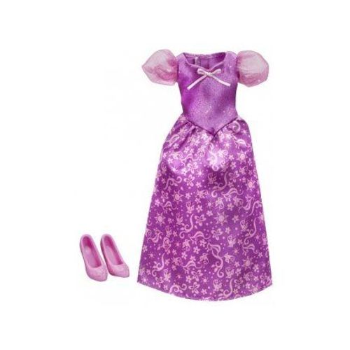 Disney Princesse - Poupee Et Mini-Poupee - Tenue Princesse Raiponce - Robe Rose Et Violette De Bal Avec Chaussure - Habit