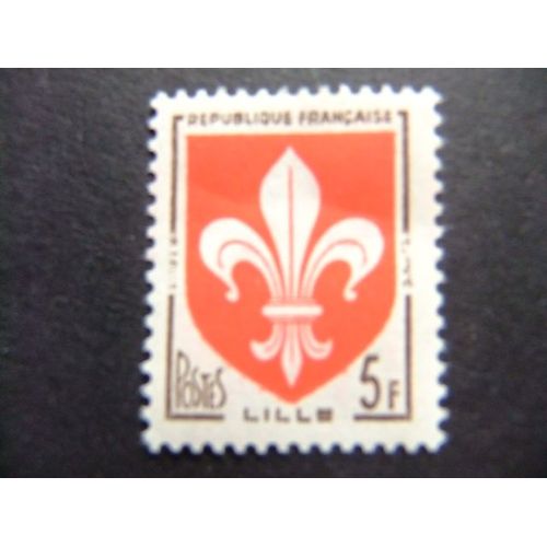 Francia 1958 Armoiries De Villes Escudos De Ciudades Lille Yvert 1186 ** Mnh
