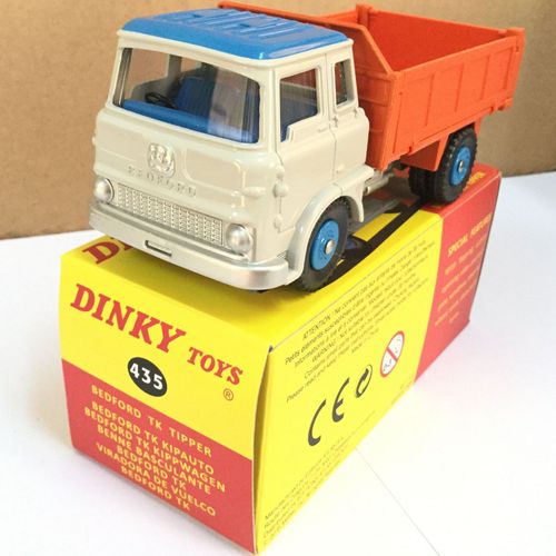 Dinky Toys 435 - Bedford Tk Tipper Gris Clair/Bleu/Orange 1:43-Atlas