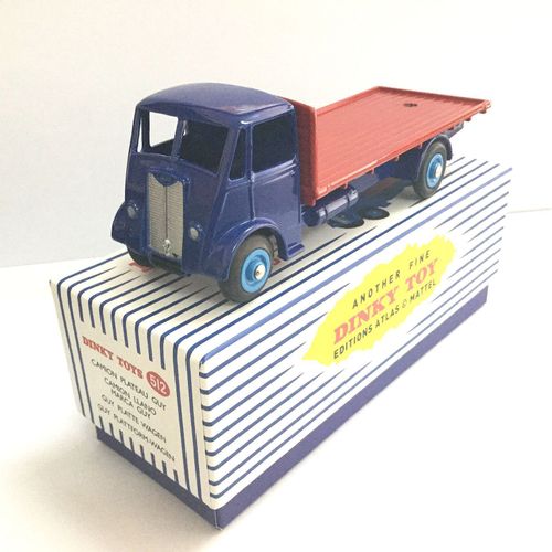 Dinky Toys 512 - Guy Flat Truck Bleu/Rouge 1:50-Atlas