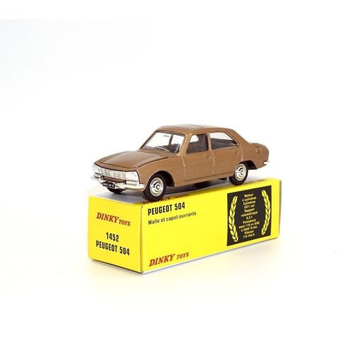 Dinky Toys 1452 - Peugeot 504, Bronze 1:43-Atlas