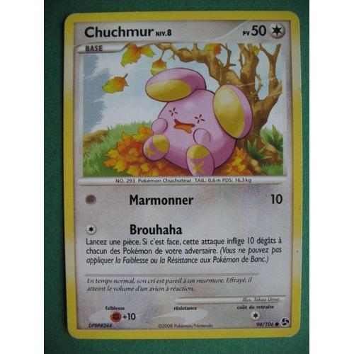 Carte Pokemon - Chuchmur - 94/106 - Diamant Et Perle - Duels Au Sommet - 2008 - M2