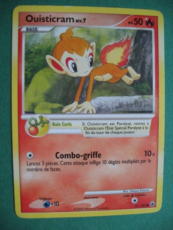 Carte Pokemon - Ouisticram - 57/100 - Diamant Et Perle - Aube Majestueuse - 2008 - M2