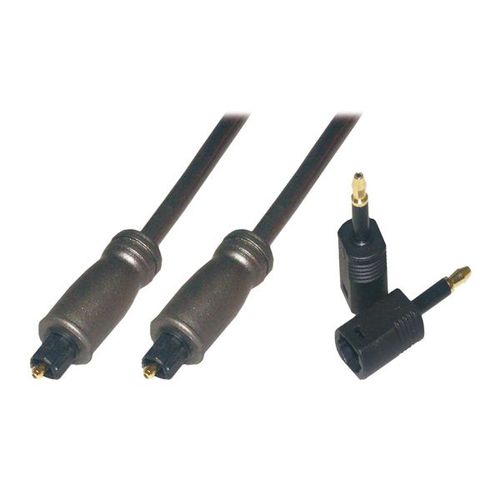 MCL - Kit de câbles audio numériques (optiques) - audio numérique - TOSLINK mâle pour TOSLINK mâle - 5 m