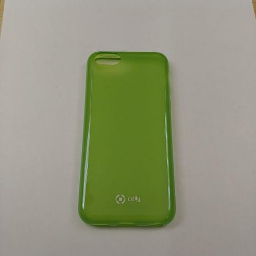Coque Silicone Translucide Celly Pour Iphone 5c De Couleur Verte