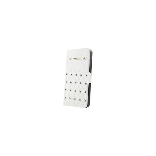 Etui À Rabat Blanc Et Clouté Karl Lagerfeld Pour Iphone 4/4s