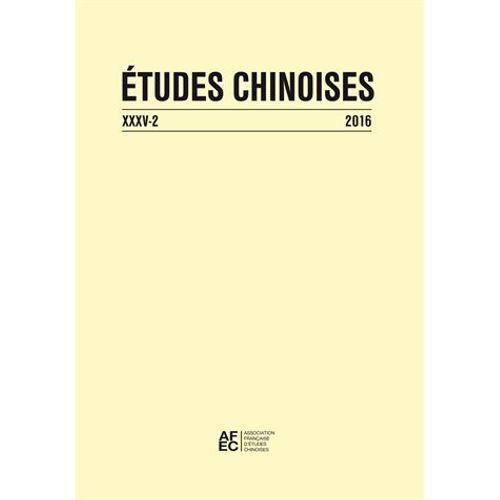 Etudes Chinoises N° 35/2, 2016