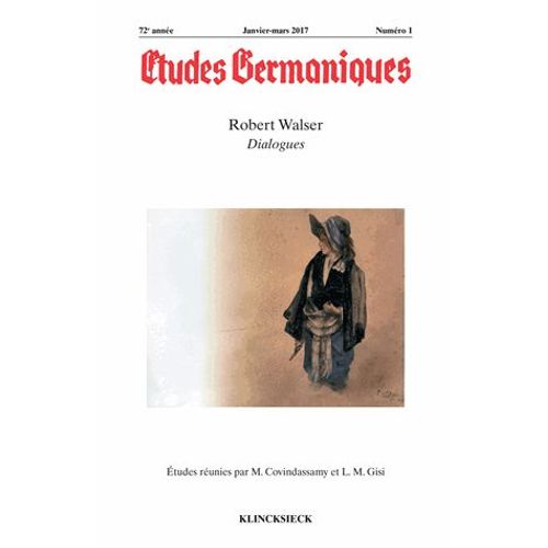 Etudes Germaniques - N1/2017: Robert Walser, Dialogues