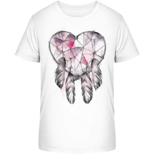 Coeur De Capteur De Rêves, T-Shirt Bio Enfant Stanley Stella 2.0