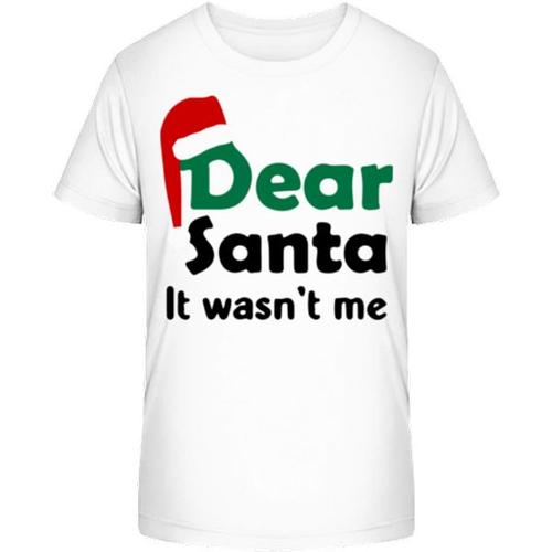 Dear Santa It Wasn't Me, T-Shirt Bio Enfant Stanley Stella 2.0