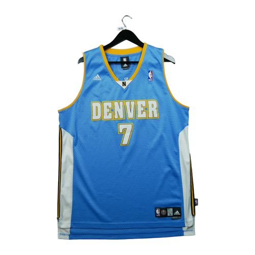 Reconditionné - Maillot Adidas Denver Nuggets Nba - Taille L - Homme - Bleu