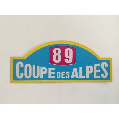 Autocollant. 89 Coupe Des Alpes ( 10 X 4 Cm )
