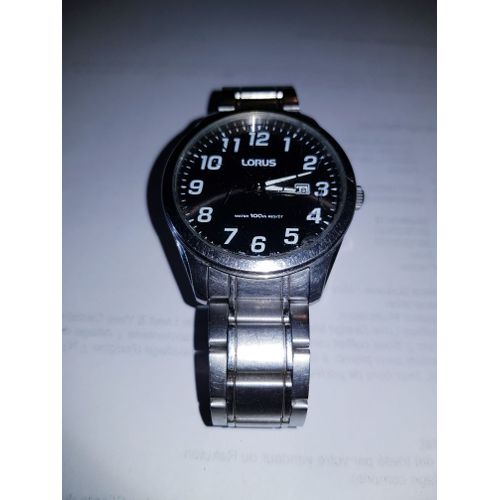 Montre Acier Water Resist 100 M Homme