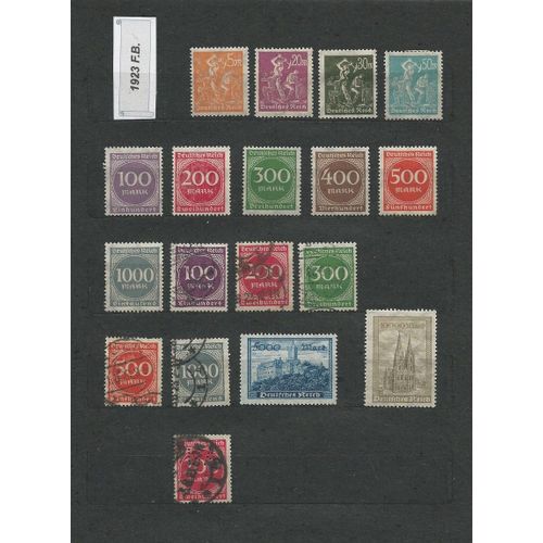 Allemagne - Timbres De 1923 - Ref. 27.