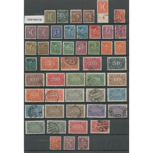 Allemagne - Timbres De 1922 - Ref. 29.