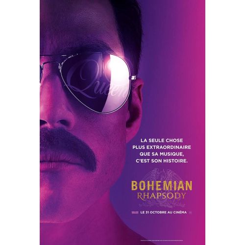 Bohemian Rhapsody De Bryan Singer Avec Rami Malek, Gwilym Lee, Lucy Boynton... - Affiche Originale De Cinéma Format 120 Cm X 160 Cm