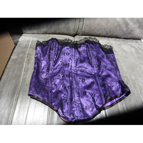 Corset Violet Et Noir Xl