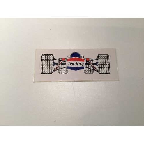 Autocollant Trading ( 9,5 X 4 Cm )