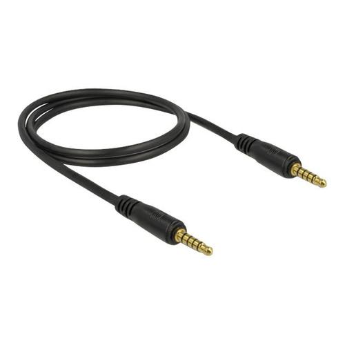 Delock - Câble audio - mini jack à 5 pôles mâle pour mini jack à 5 pôles mâle - 1 m - noir