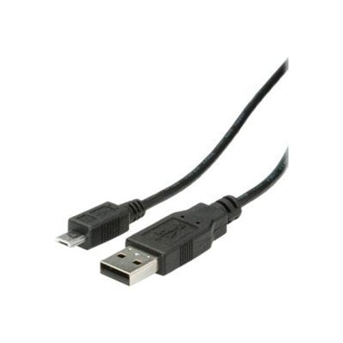 Roline - Câble USB - Micro-USB de type B (M) pour USB (M) - USB 2.0 - 80 cm - noir