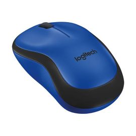 Logitech M220 Silent - Souris - optique - 3 boutons - sans fil - 2.4 GHz - récepteur sans fil USB - bleu