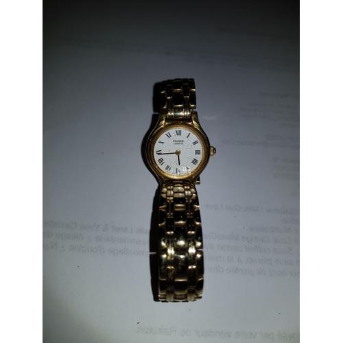 Montre femme marque Pulsar dor or fin 24 carats Rakuten