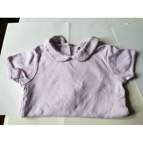 Body D'été Enfant Fille T: 2 Ans Mauve Pâle Vert Baudet