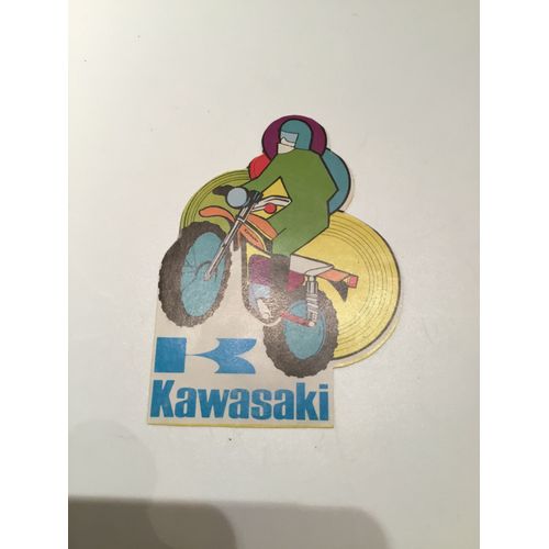 Autocollant Kawasaki (. 11 X 7 Cm - Années 70 )