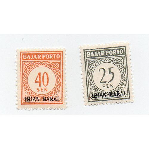 Irian Barat (Indonésie)- Lot De 2 Timbres Neufs- Chiffres