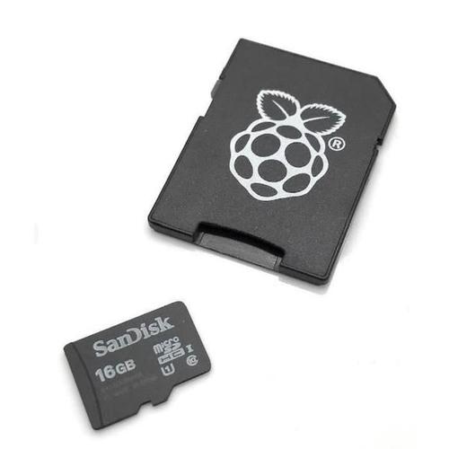 SANDISK - Carte mémoire 16 Go Micro SD 16 Go + adaptateur SD