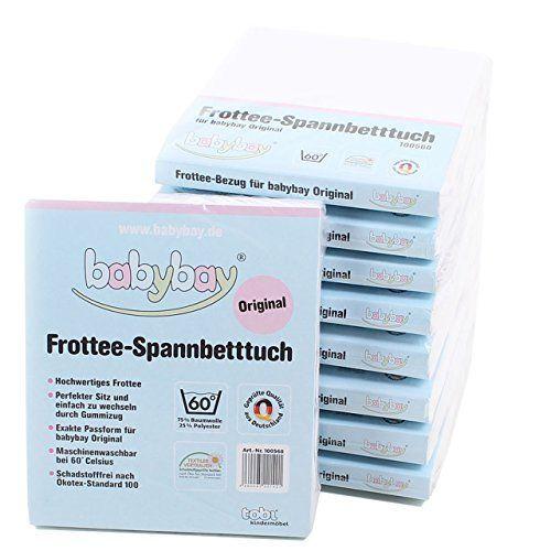 Babybay Frottee-Bezug Mit Membran Weiß Für Babybay Original