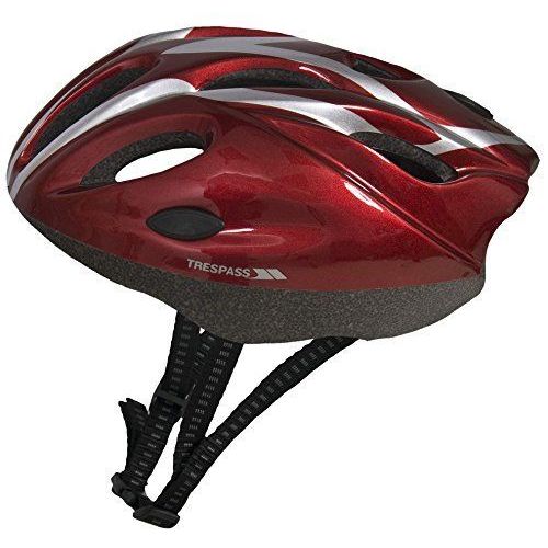 Trespass Tanky Casque De Vélo Pour Enfant Rouge Rouge Métallique 48-52 Cm