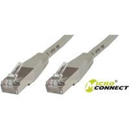MicroConnect - Câble réseau - RJ-45 (M) pour RJ-45 (M) - 25 m - Paire torsadée blindée (SSTP) - CAT 6 - sans halogène, bloqué - gris