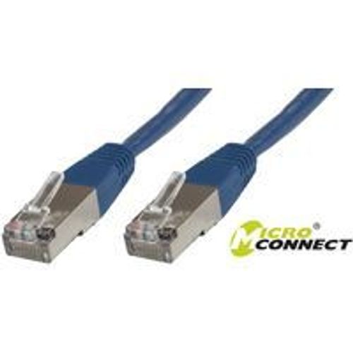 MicroConnect - Câble réseau - RJ-45 (M) pour RJ-45 (M) - 1 m - Paire torsadée blindée (SSTP) - CAT 6 - sans halogène, bloqué - bleu