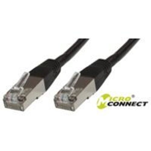 MicroConnect - Câble réseau - RJ-45 (M) pour RJ-45 (M) - 1 m - Paire torsadée blindée (SSTP) - CAT 6 - sans halogène, bloqué - noir