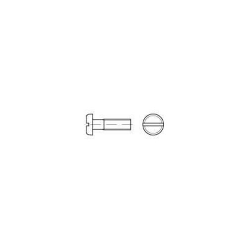 Vis à tête plate TOOLCRAFT 104488 200 pc(s) M3 10 mm tête plate plat acier N/A