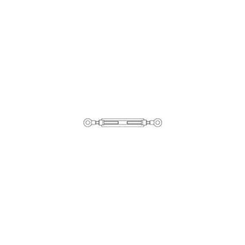 Tendeur à vis oeillet-Oeillet M6 acier étamé par galvanisation TOOLCRAFT 136610 DIN 1480 1 pc(s)