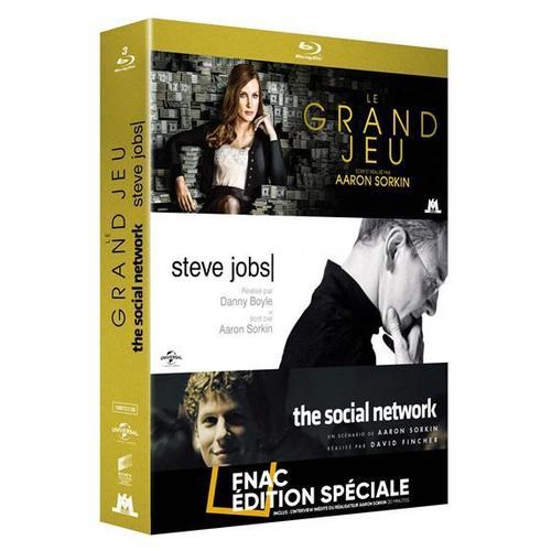 Coffret Aaron Sorkin - Le Grand Jeu, Steve Jobs, The Social Network - Edition Spéciale