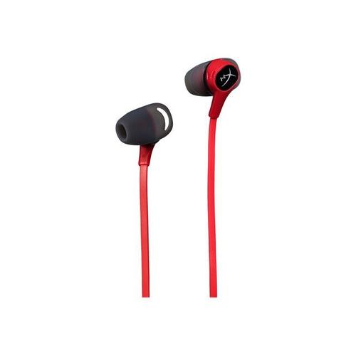 HyperX Cloud Earbuds - Écouteurs avec micro - embout auriculaire - filaire - jack 3,5mm - rouge