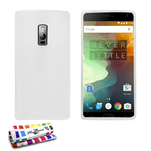 Coque One Plus 2 Glossy Hybrid Blanc Silicone Souple (Tpu)