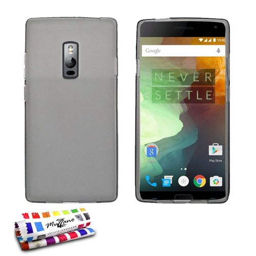 Coque One Plus 2 Glossy Hybrid Gris Silicone Souple (Tpu)