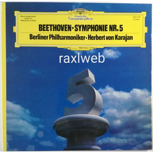 Ludwig Van Beethoven - Berliner Philharmoniker, Herbert Von Karajan ¿- Symphonie Nr. 5 C-Moll Op. 67 - Vinyl, Lp, 1977
